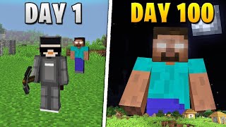 I Survived 100 Days with HEROBRINE in Minecraft Hardcore [upl. by Navanod]